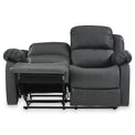 Anton Grey Leather Reclining 2 Seater Sofa