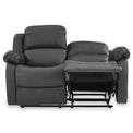 Anton Grey Leather Reclining 2 Seater Sofa