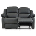 Anton Grey Leather Reclining 2 Seater Sofa