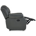 Anton Grey Leather Reclining 2 Seater Sofa