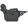 Anton Grey Leather Reclining 2 Seater Sofa