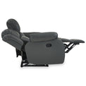 Anton Grey Leather Reclining 2 Seater Sofa