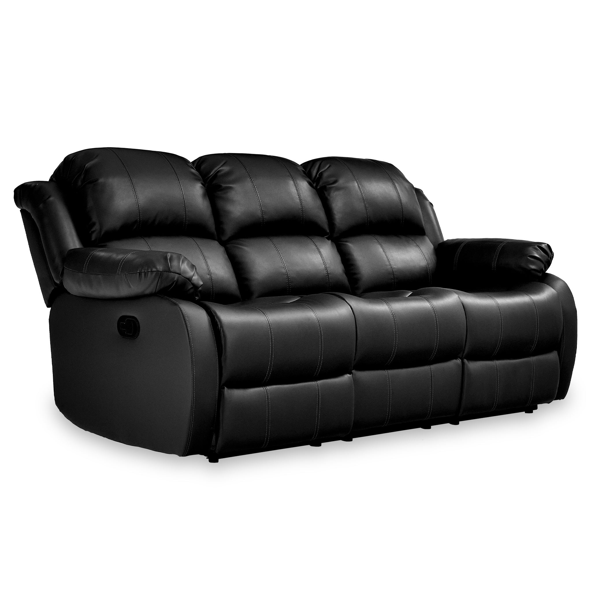 Anton Leather Reclining 3 Seater Sofa