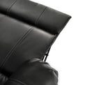 Anton Black Leather Reclining 3 Seater Sofa