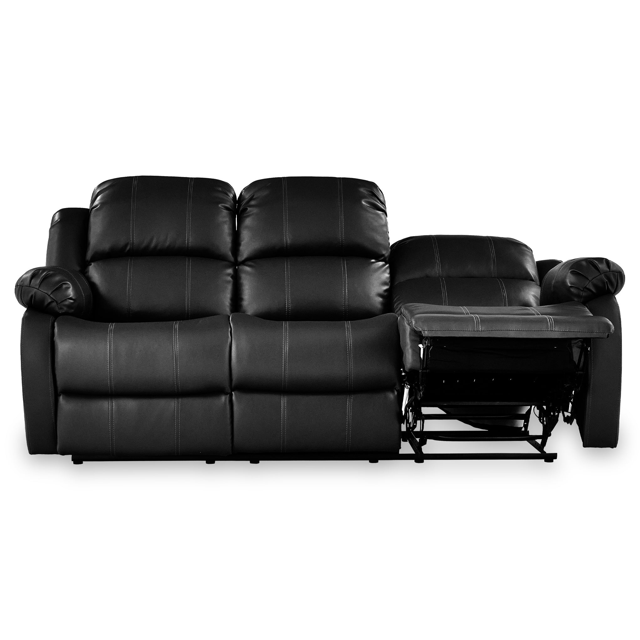 Anton Leather Reclining 3 Seater Sofa Couch Roseland Roseland