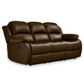 Anton Brown Leather Reclining 3 Seater Sofa from Roseland Furniture