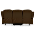 Anton Brown Leather Reclining 3 Seater Sofa