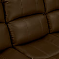 Anton Brown Leather Reclining 3 Seater Sofa