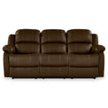 Anton Brown Leather Reclining 3 Seater Sofa