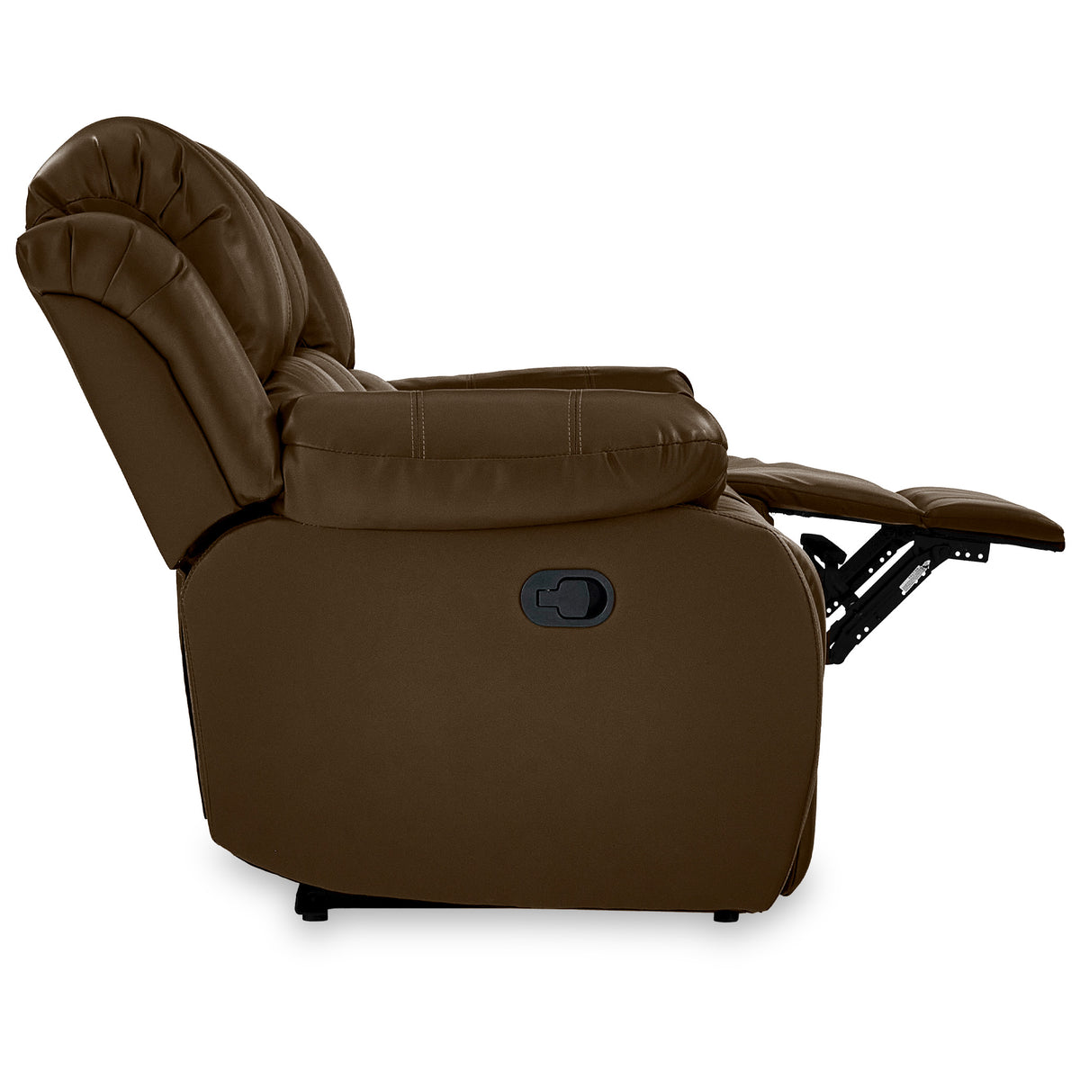 Anton Brown Leather Reclining 3 Seater Sofa