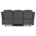 Anton Charcoal Zonica Leather Reclining 3 Seater Sofa