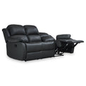 Anton Grey Leather Reclining 3 Seater Sofa