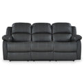 Anton Grey Leather Reclining 3 Seater Sofa