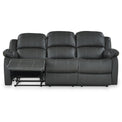 Anton Grey Leather Reclining 3 Seater Sofa