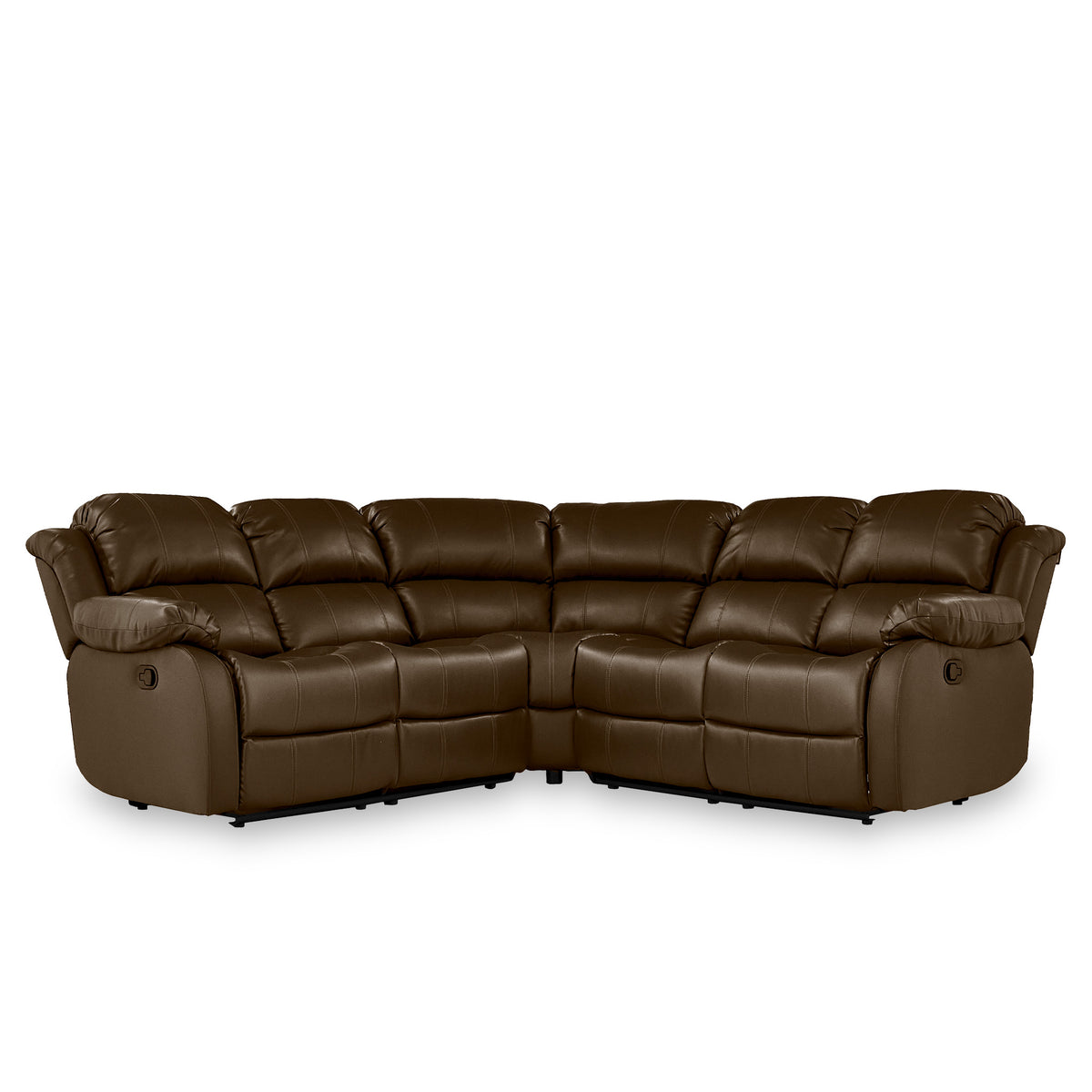 Anton Leather Reclining Corner Sofa