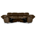 Anton Brown Leather Reclining Corner Sofa