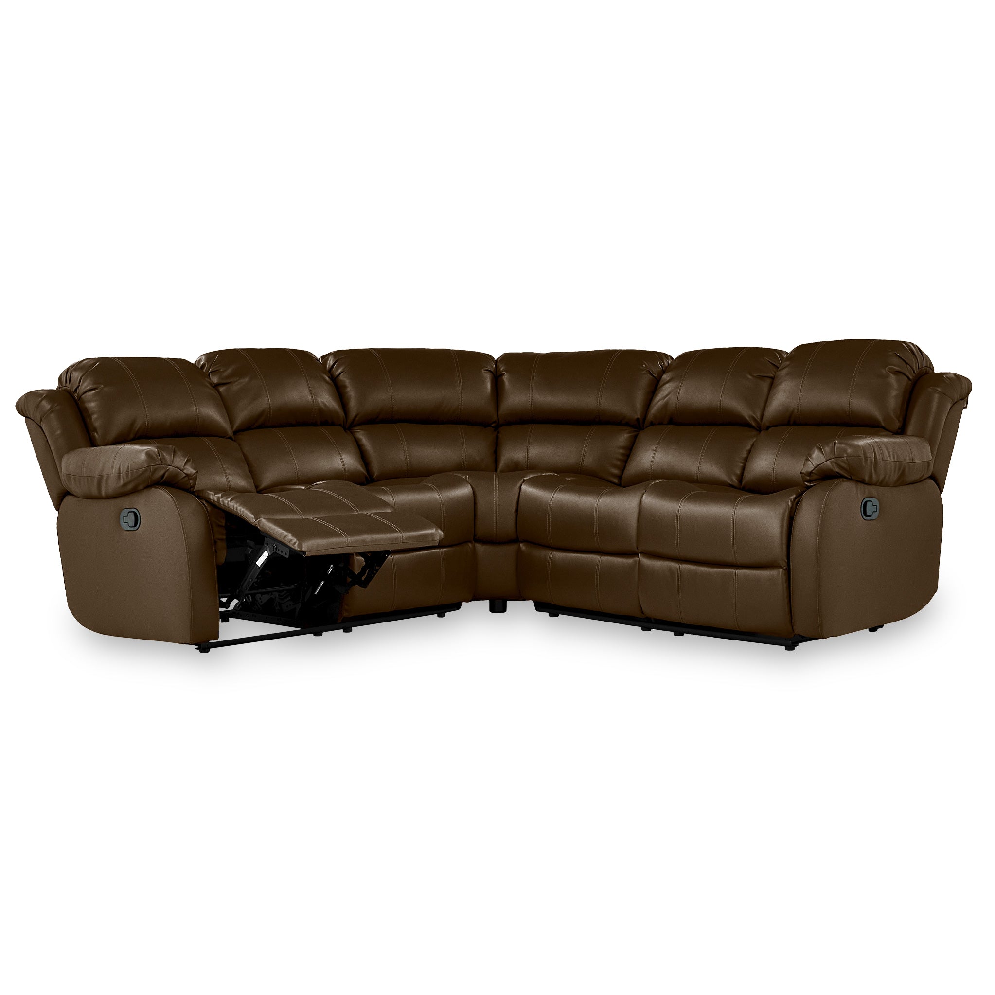 Reclining sofa sectional leather deals