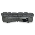 Anton Charcoal Zonica Leather Reclining Corner Sofa