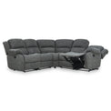 Anton Charcoal Zonica Leather Reclining Corner Sofa