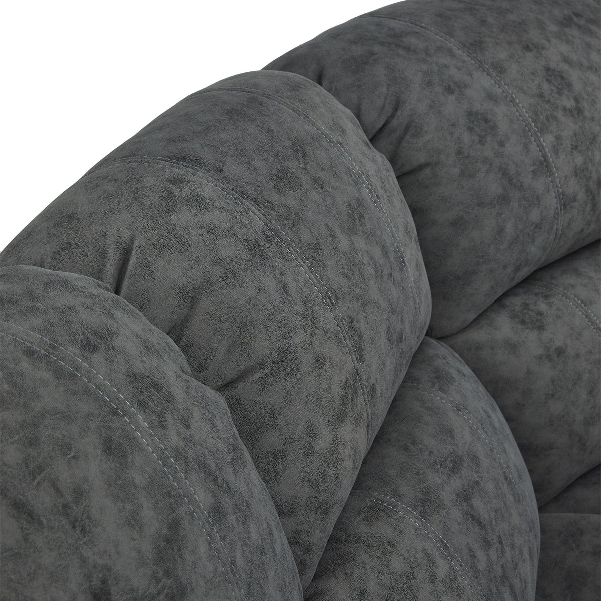 Anton Charcoal Zonica Leather Reclining Corner Sofa