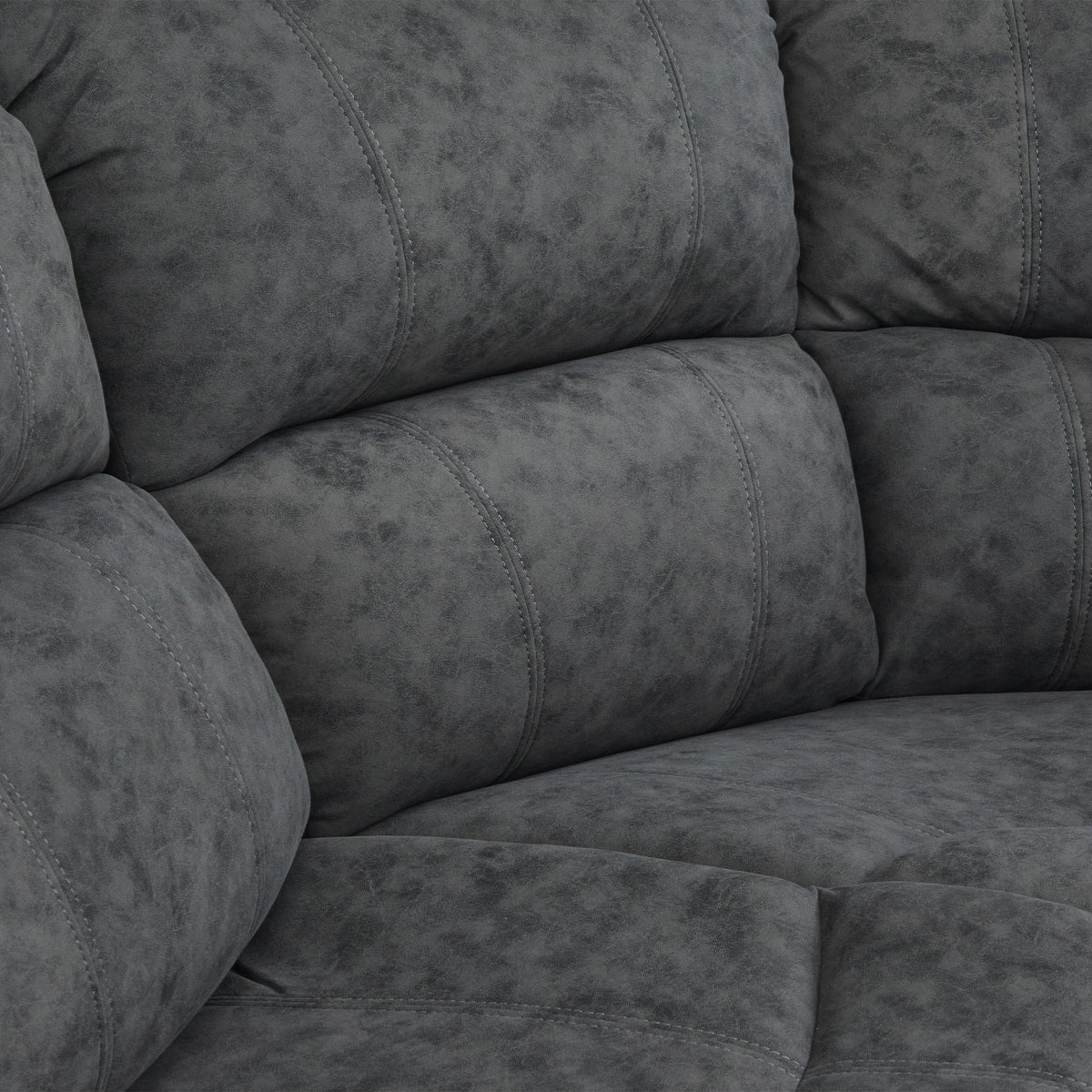 Anton Charcoal Zonica Leather Reclining Corner Sofa