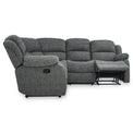 Anton Charcoal Zonica Leather Reclining Corner Sofa