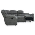 Anton Charcoal Zonica Leather Reclining Corner Sofa