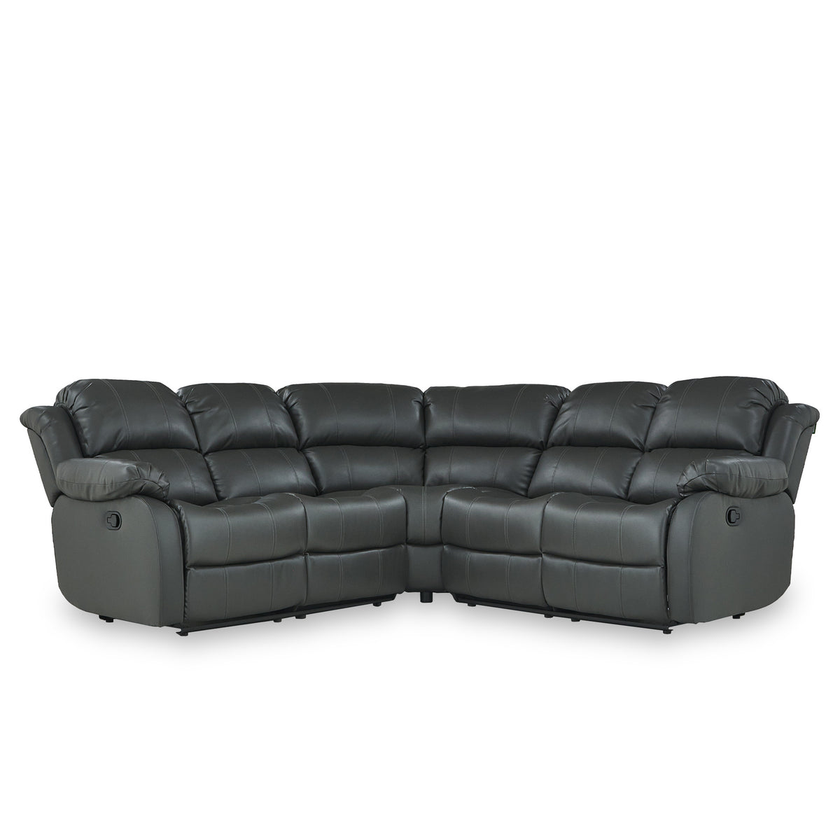 Anton Leather Reclining Corner Sofa