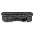 Anton Grey Leather Reclining Corner Sofa