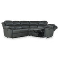 Anton Grey Leather Reclining Corner Sofa