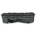 Anton Grey Leather Reclining Corner Sofa