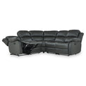 Anton Grey Leather Reclining Corner Sofa