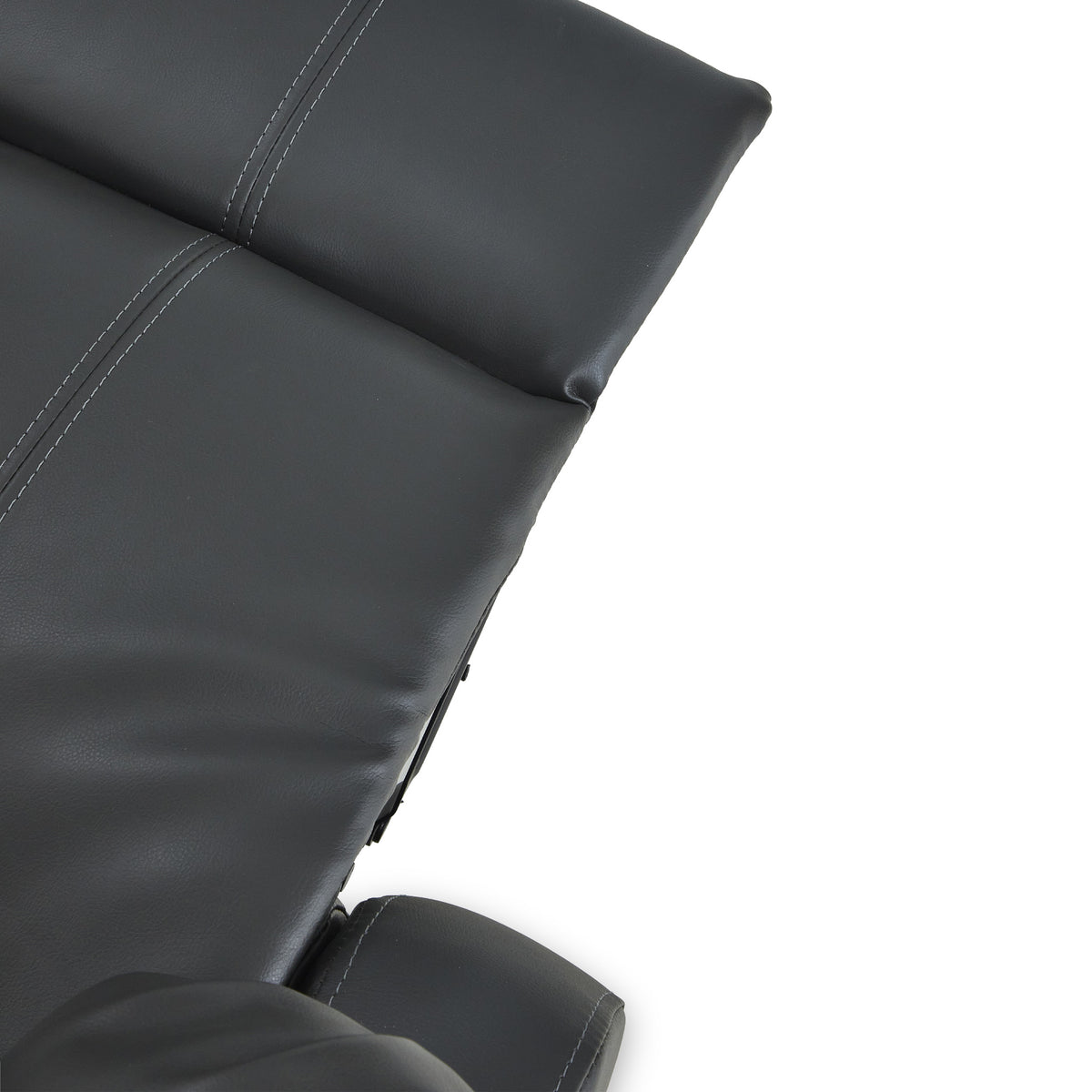 Anton Grey Leather Reclining Corner Sofa