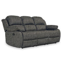 Anton Charcoal Zonica Leather Reclining 3 Seater Sofa from Roseland Furniture
