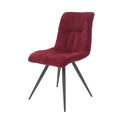 Addison Red Velvet Upholstered Dining Chair from Roseland