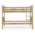 side view of the Carlson Pine Detachable Single Bunk Beds from Roseland Furniture