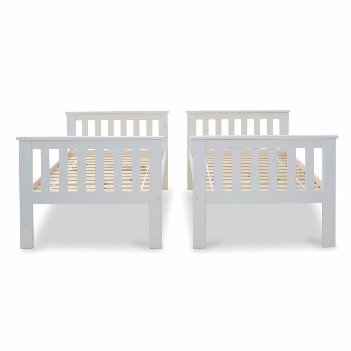 Pair of 3ft beds from the Carlson White Single Bunk Beds