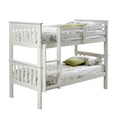 Carlson White Detachable Single Bunk Beds from Roseland Furniture