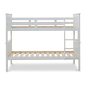 side view of the Carlson White Detachable Single Bunk Beds
