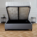 Mia Grey Velvet 4ft6 Double Ottoman Bed Frame from Roseland Furniture