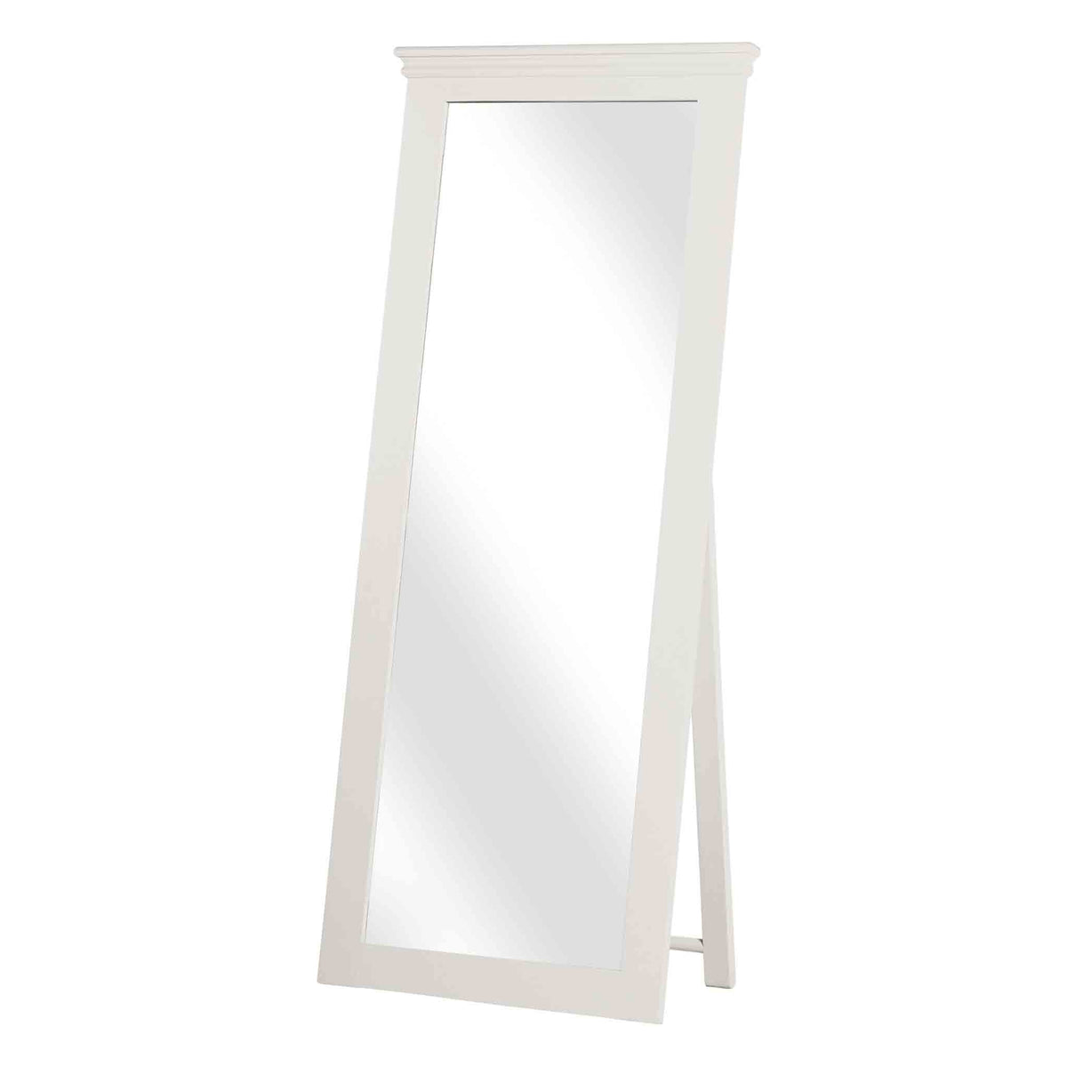 Melrose White Full-Length Cheval Mirror