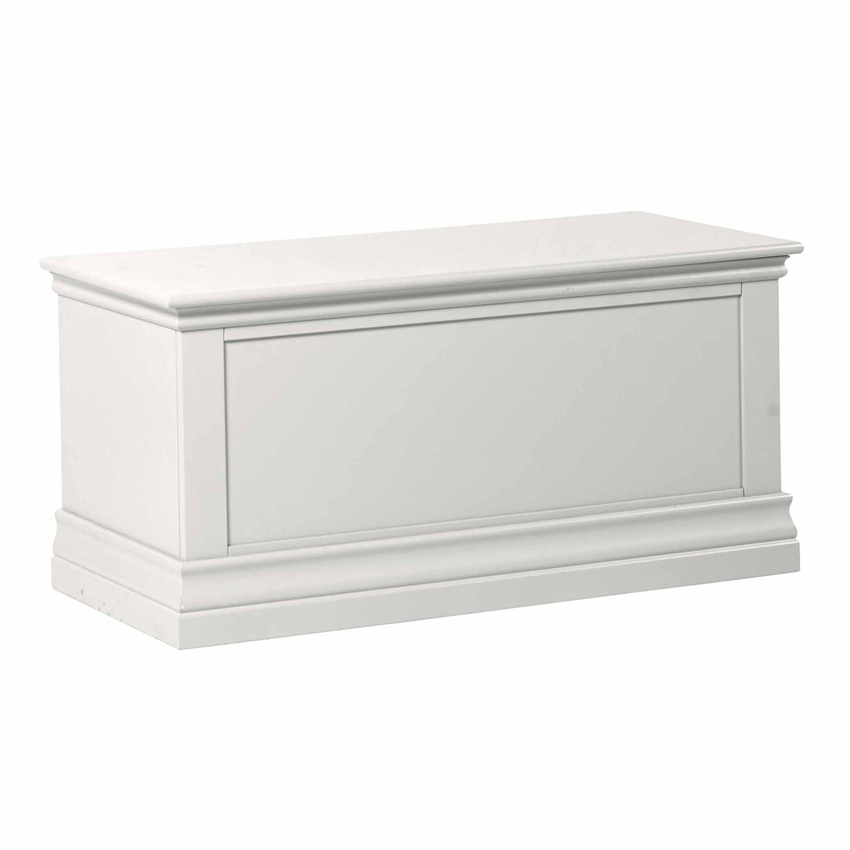 Melrose White Blanket Storage Box from Roseland Furniture