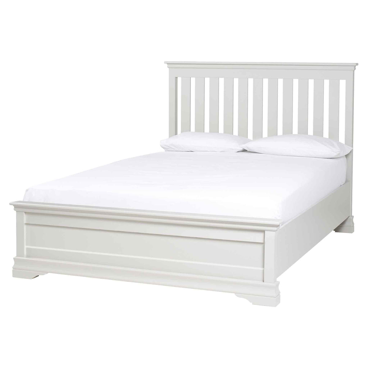 Melrose White Adult Bed Frame from Roseland Furniture