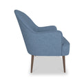 Todd Colbolt Blue Accent Chair for Living Room or Bedroom dimensions