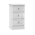 Kinsley White Gloss 3 Drawer Bedside Cabinet