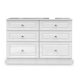 Kinsley White Gloss 6 Drawer Chest from Roseland