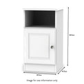 Kinsley White Gloss 3 Piece Bedroom Set from Roseland size