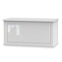 Kinsley White Gloss Blanket Box from Roseland