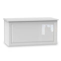 Kinsley White Gloss Blanket Box