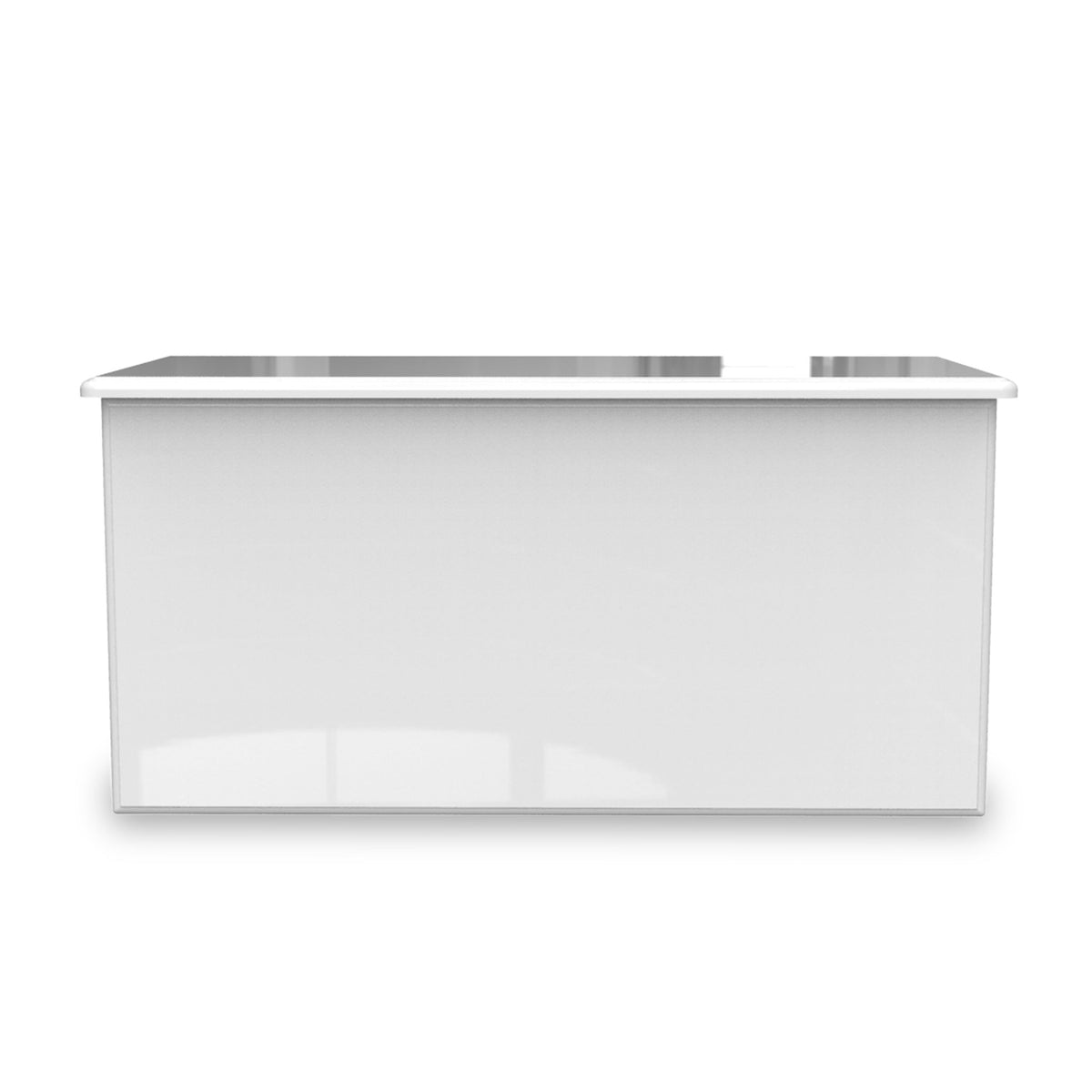 Kinsley White Gloss Blanket Box from Roseland